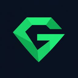 GemFit app icon with a geometric green G on dark navy